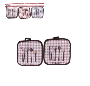 AGD/ŁAPKA KUCHENNA Z MATERIAŁU kpl. 2szt. (12/600)