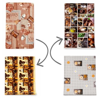 AGD/MATA NA STÓŁ PCV 2 STRONN. 97x57cm. (150)