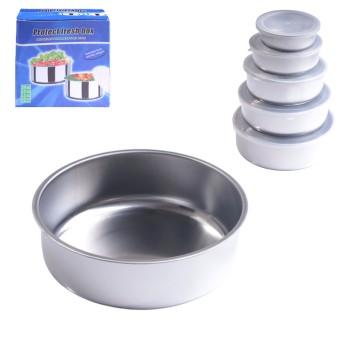 AGD/MISKA STALOWA Z POKRYWKĄ Opak.5szt. (60)