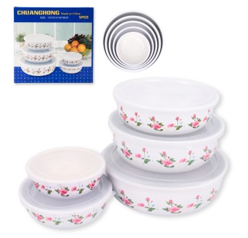 AGD/MISKI STALOWE Z PORWKĄ KOLOR Opak.5szt. (60)