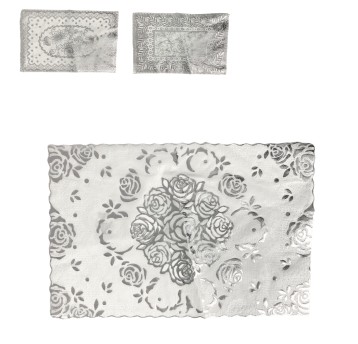 AGD/PODKŁADKA PcV SREBRNA wym.30x45cm. PROSTO (12)