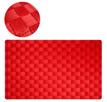 AGD/PODKŁADKA POD TALERZ PLECIONA CZERWONA (1/150)