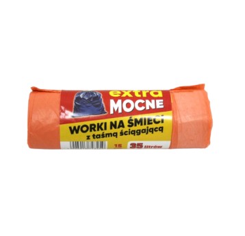 AGD/WORKI NA ŚMIECI 15szt. 35L.z Taśmą (100)