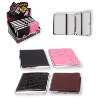 AKC/PAPIEROŚNICA MATAL wzór EKO-SKÓRA (12/240)