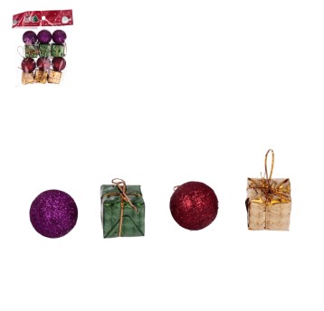 BOŻ/BOMBKI MIX śr.2,5cm kpl.12szt (600)