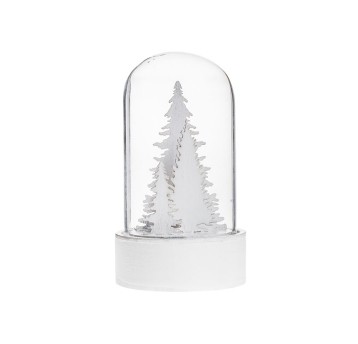BOŻ/CHOINKA W SZKLANEJ KULI LED wys.10cm(6) *BR*
