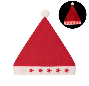 BOŻ/CZAPKA MIKOŁAJA PLUSZ UNIWER. LED (12/600)