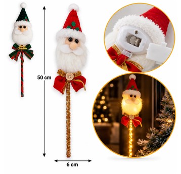 BOŻ/DEKORACAJA NA PIKU LED NA BATERIE 50cm. (96)