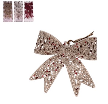 BOŻ/DEKORACJA ŚWIĄTECZNA KOKARDA kpl.3szt. (544)