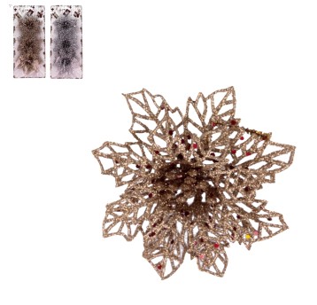 BOŻ/DEKORACJA ŚWIĄTECZNA KWIAT kpl.2szt. (360) *BR