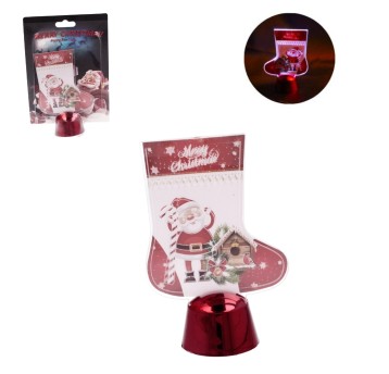 BOŻ/FIGURKA LED BUT MIKOŁAJ Wys.11.5cm (24)*BR*