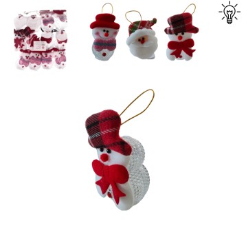 BOŻ/FIGURKA ŚWIECĄCA LED ZAWIESZKA MIX. (12)*BR*