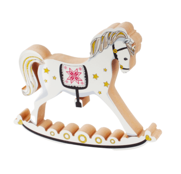 BOŻ/KONIK NA BIEGUNACH DUŻY wys.15,5cm (60)