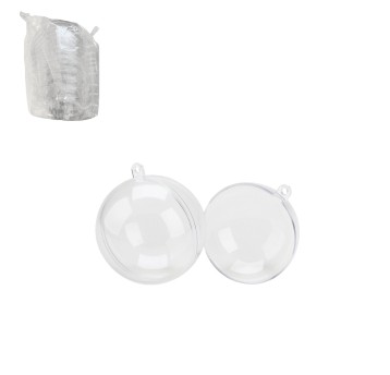 BOŻ/KULA BOMBKA AKRYL TRANSPAR. BOMBKA 8cm (5/500)