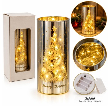 BOŻ/LAMPION, ŚWIECZKA LED NA BATERIE 15cm. (60)