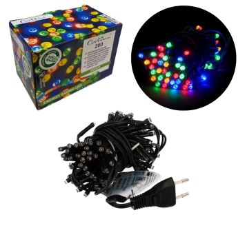 BOŻ/LAMPKI CHOINKOWE LED 200 Opak. MULITKOLOR (24)