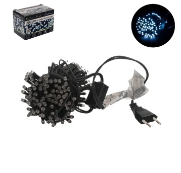 BOŻ/LAMPKI CHOINKOWE LED 200 Opak. ZIMNA BIAŁA(24)