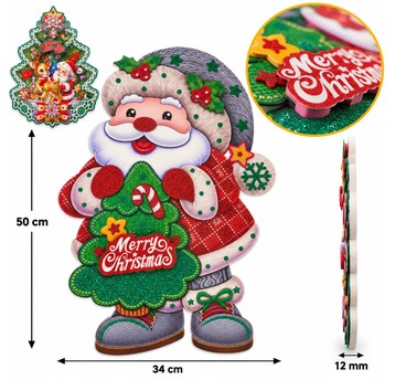 BOŻ/NAKLEJA DO OKNA 3D z PAPERU 50cm. (200)