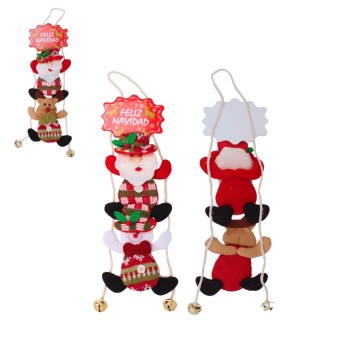 BOŻ/OZDOBA B/N do ZAWIESZENIA Z MATERIAŁU (12/480)