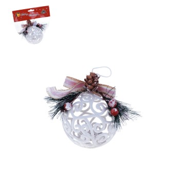 BOŻ/OZDOBA CHOINKOWA BOMBKA śr. 8cm (300)*BR*