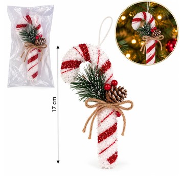 BOŻ/OZDOBA CHOINKOWA ZAWIESZKA LASKA 17cm (480)