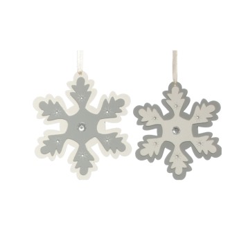 BOŻ/ZAWIESZKA DEKORACYJNA ŚNIEŻYNKA śr.12cm