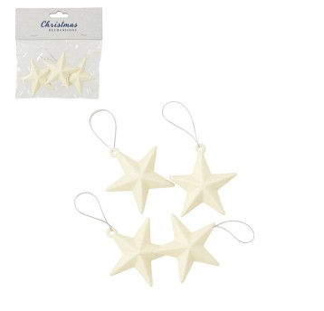 BOŻ/ZAWIESZKA GWIAZDKI kpl.4szt 3089892 (1)*BR*