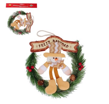 BOŻ/ZAWIESZKA ŚWIĄTECZNA KOŁO 26x32cm (1/240)