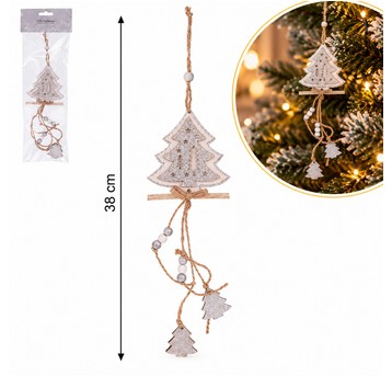 BOŻ/ZAWIESZKA Z CHOINKĄ dł. 38cm *BR*