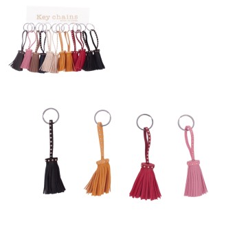 BRELOK DO KLUCZY RZEMYK EKOSKÓRA MIX KOLOR (12)