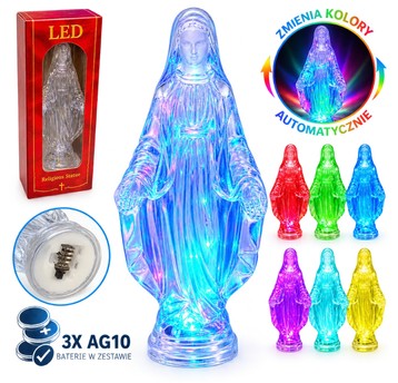 DEK/FIGURKA MATKA BOSKA na BATERIE LED AKRYL (500)