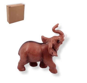 DEK/FIGURKA OZDOBNA SŁOŃ BRĄZOWY Wys.10cm (1/96)