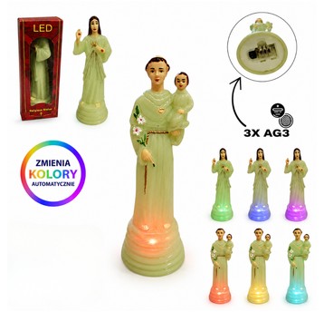 DEK/FIGURKA ŚWIĘTA FLUORESCENC. na BATERIE (500)