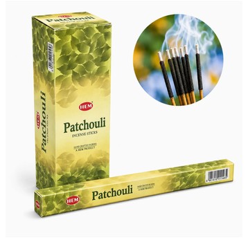 DEK/KADZIDŁO ZAPACHOWE HEM kpl.8szt PATCHOUL (1/25