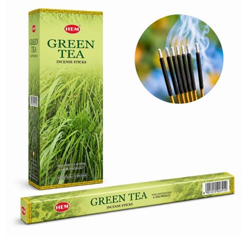 DEK/KADZIDŁO ZAPACHOWE kpl.8szt. GREENN TEA (1/25)