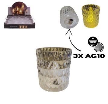 DEK/KOMINEK LED na BATERIE AG10 wys.7cm. (12/480)