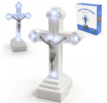 DEK/KRZYŻ LED Na BATERIE Wys.14cm. (240)