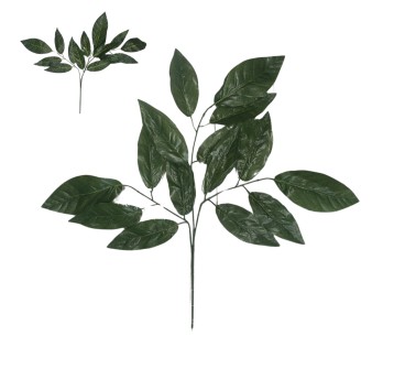 DEK/KWIATY, LIŚCIE ZIELONE CIEMNE dł.75cm XXL (12)