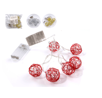 DEK/LAMPKI KULKI DRUCIANE led Kpl.6szt.