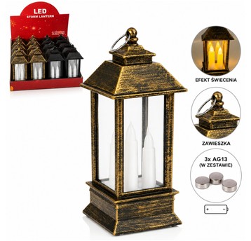 DEK/LATARENKA LED NA BATERIE 13cm. MIX (12/144)
