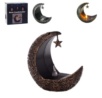 DEK/OZDOBA KSIĘŻYC LAMPKA 10,5cm (290)