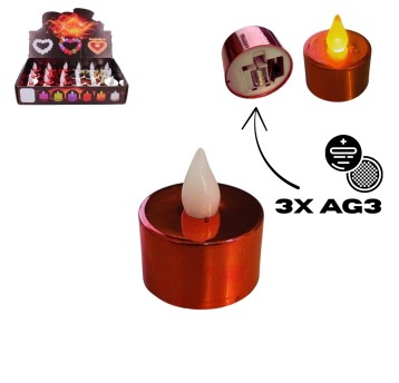 DEK/ŚWIECA, PODGRZEWACZ LED na BATERIE KOL(24/960)