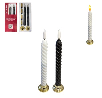 DEK/ŚWIECA STOŁOWA LED na BATERIE Op.2szt.(12/36)