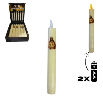 DEK/ŚWIECA STOŁOWA LED na BATERIE ŚWIETE(12/600)