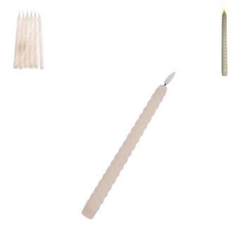 DEK/ŚWIECZKA LED NA BATERIE KRĘCONA 26cm (6/480)