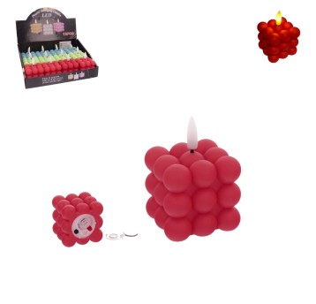 DEK/ŚWIECZKA LED NA BATERIE WYS.5,5cm (12/480)