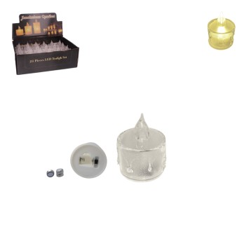 DEK/ŚWIECZKA LED NA BATERIE Wys.5cm (24/960)