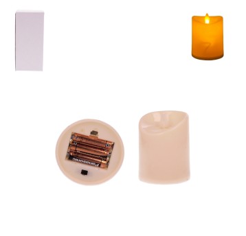 DEK/ŚWIECZKA LED TAŃCZACY wys.9,3cm śr.7,5cm (120)