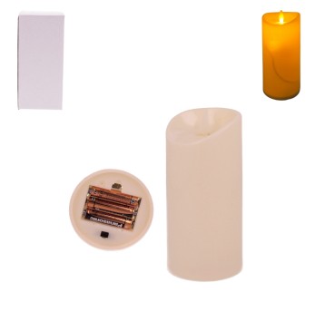 DEK/ŚWIECZKA LED wys.15,5cm śr.7,5cm (120)