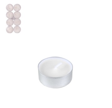 DEK/ŚWIECZKA TEALIGHT PODGRZ BIAŁE Opak.8szt.(250)